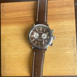 Shinola Runwell Chrono 41mm - Rare Brown Colorway
